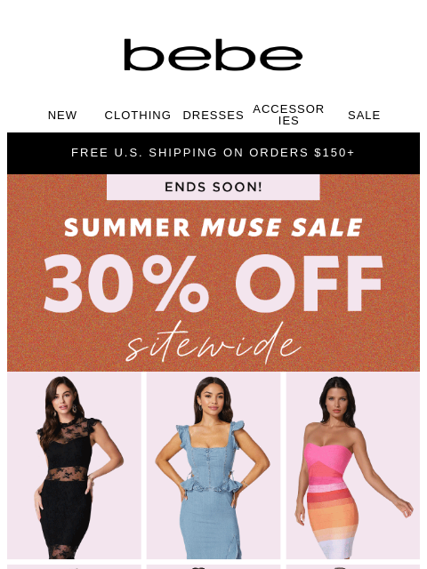 bebe newsletter: Shop Like You Mean It 😤 30% Off’s on the Clock