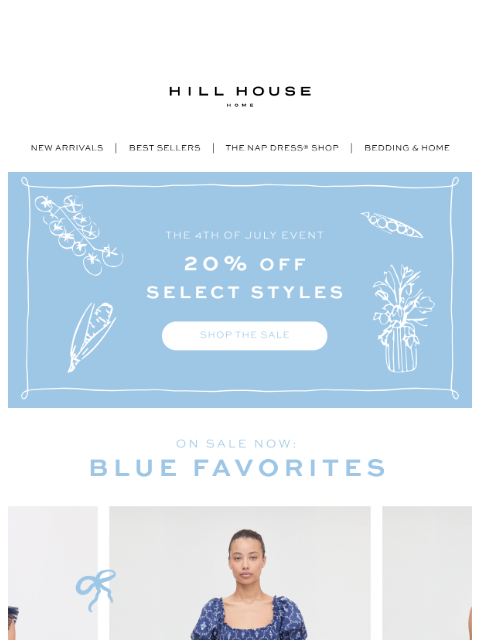 hillhousehome newsletter: BLUE ON SALE 💙