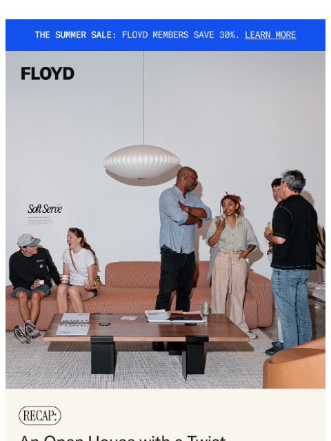 floydhome newsletter: Recap: A party with a twist