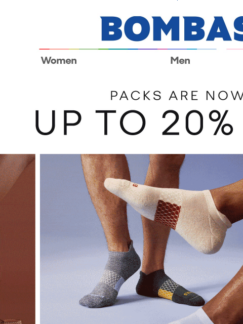 bombas newsletter: Wait... Packs Are Up to 20% Off?