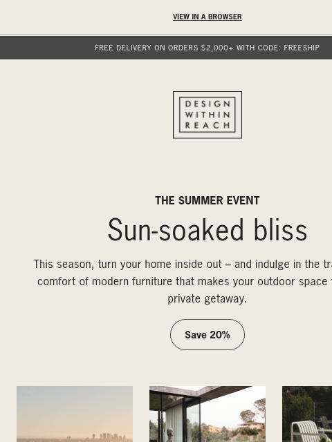 dwr newsletter: Summer’s just beginning