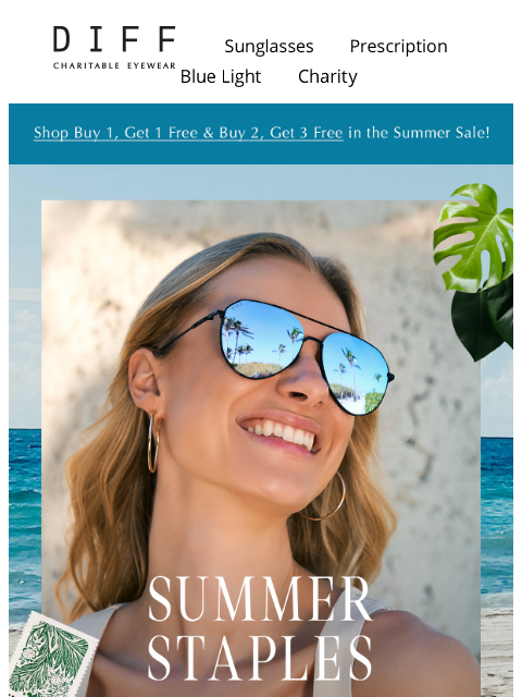 diffeyewear newsletter: Aviator Summer ✈️