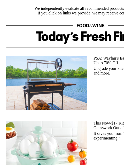 foodandwine newsletter: Found: The $17 Hack That 'Saves Eggs' and Eliminat...