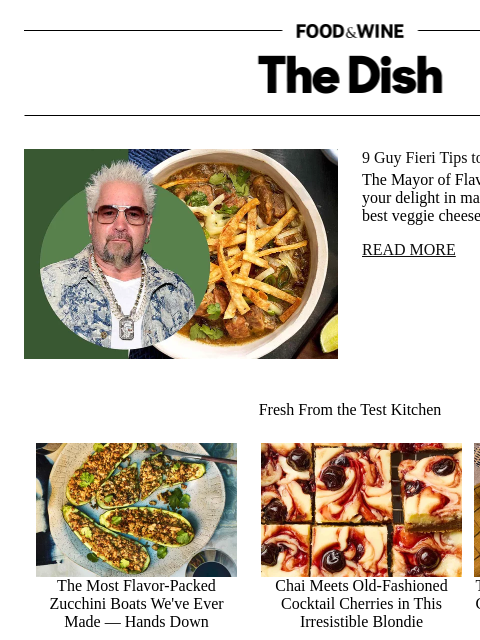 foodandwine newsletter: 9 Guy Fieri Tips to Turn Up the Flavor