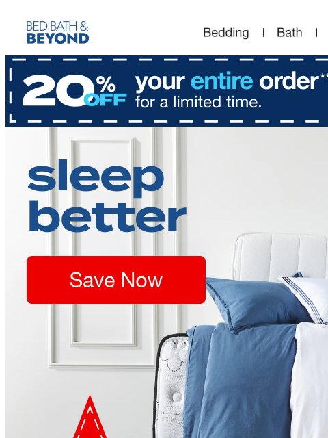 bedbathandbeyond newsletter: 4th of July mattress deals: Up to 60% off 🇺🇸💤
