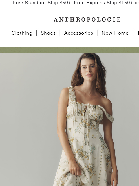 anthropologie newsletter: Extra 50% OFF sale right now