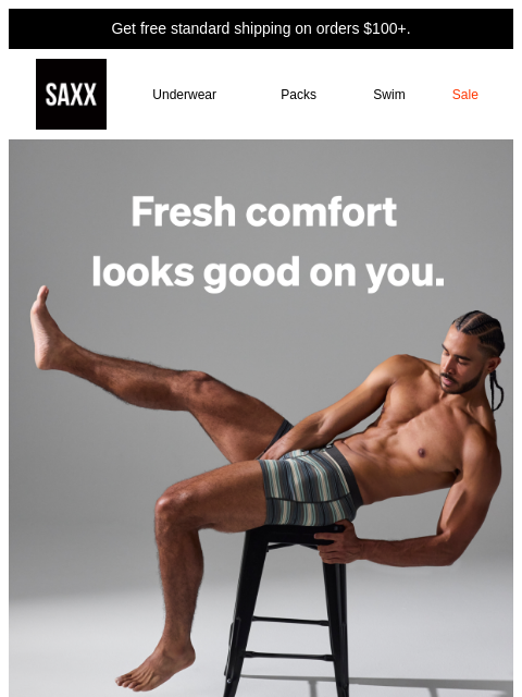 saxxunderwear newsletter: New prints for hot plans.