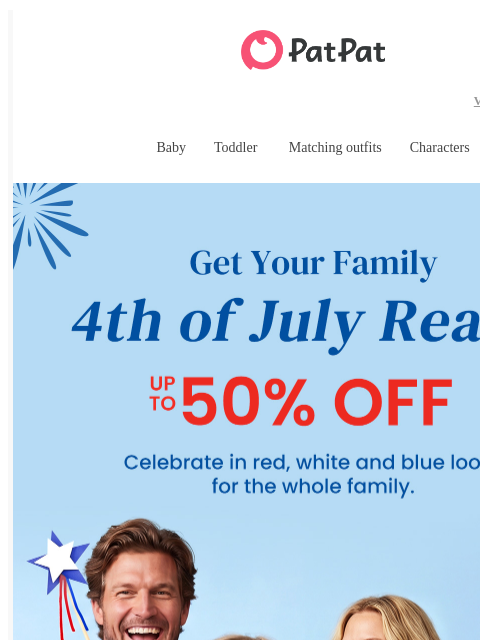 patpat newsletter: 🎆 4th of July Looks
