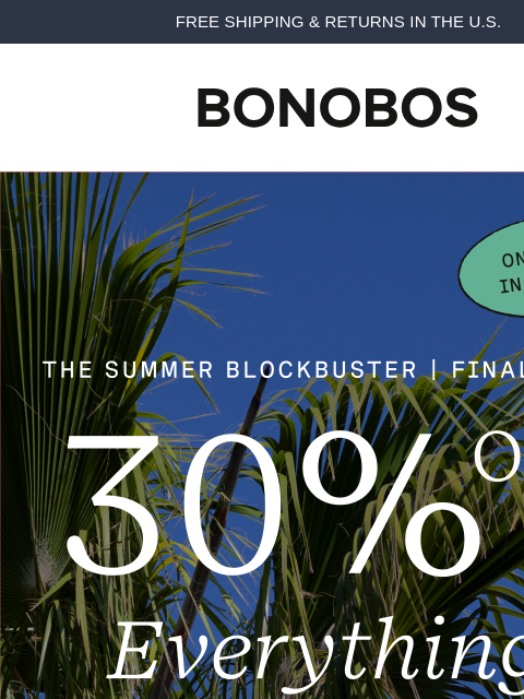 bonobos newsletter: Final Hours: Up to 70% Off
