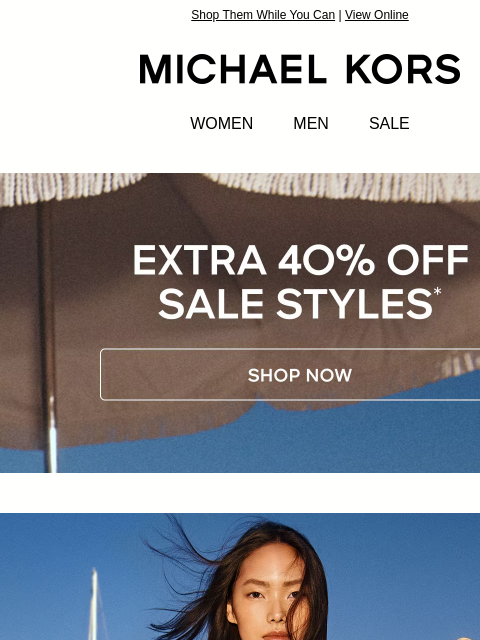 michaelkorsmail newsletter: These Summer Styles Are An Extra 40% Off