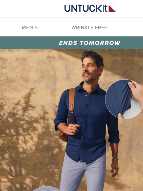 untuckit newsletter: 30% Off Performance Styles