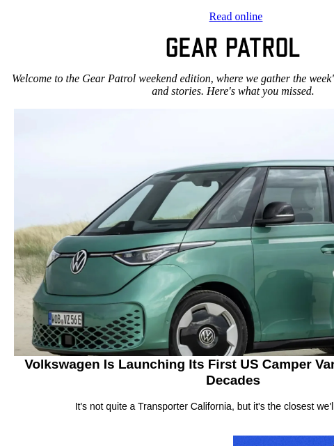 gearpatrol newsletter: VW's Finally Giving America a New Camper Van