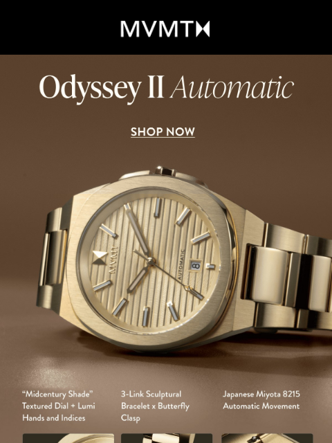 mvmt newsletter: The Odyssey II Automatic by MVMT
