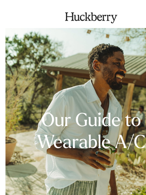 huckberry newsletter: Wearable A/C