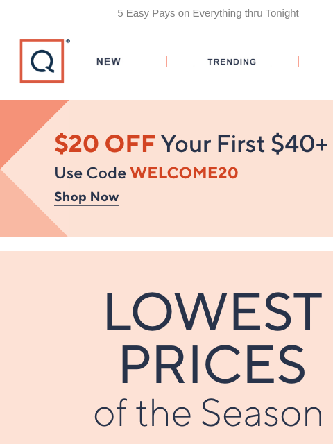 qvcemail newsletter: Anniversary Finale! Our Lowest Prices