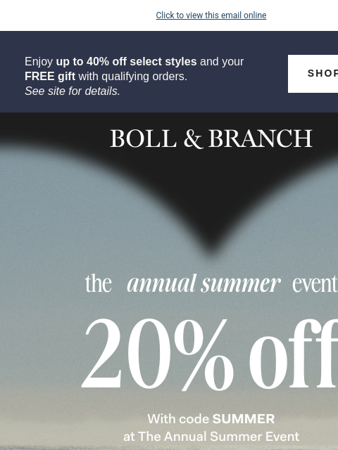 bollandbranch newsletter: Up to 40% off: new styles added 