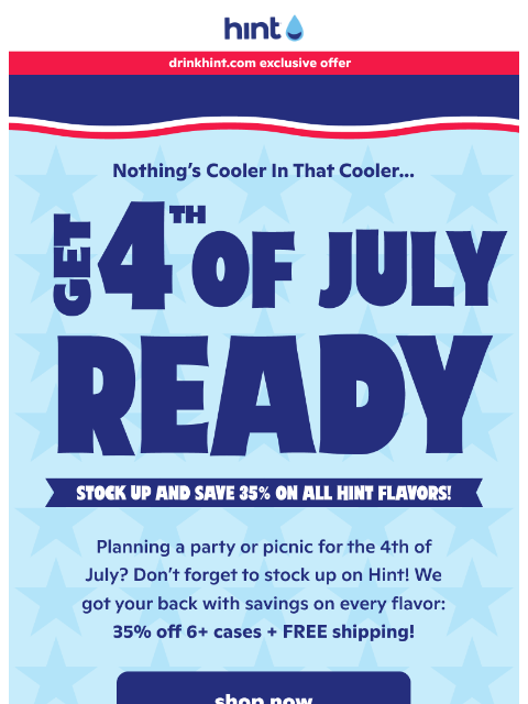 Keep your cool this 4th…stock up & save 35% on Hint now! ͏ ͏ ͏ ͏ ͏ ͏ ͏ ͏ ͏ ͏ ͏ ͏ ͏ ͏ ͏ ͏ ͏ ͏ ͏ ͏ ͏ ͏ ͏ ͏ ͏ ͏ ͏ ͏ ͏ ͏ ͏ ͏ ͏ ͏ ͏ ͏ ͏ ͏ ͏ ͏ ͏ ͏ ͏ ͏ ͏ ͏ ͏ ͏ ͏ ͏ ͏ ͏ ͏ ͏ ͏ ͏ ͏ ͏ ͏ ͏ ͏ ͏ ͏ ͏ ͏ ͏ ͏ ͏ ͏ ͏