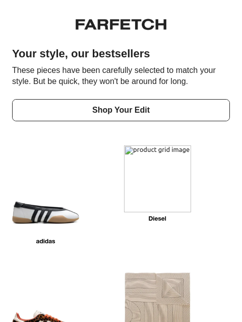 farfetch newsletter: Shop the bestsellers