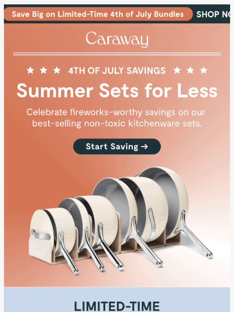 carawayhome newsletter: Most-Loved Set Savings for July Fourth 🇺🇸