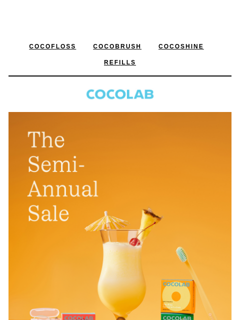 cocolab newsletter: The Semi-Annual Sale doesn’t happen every day