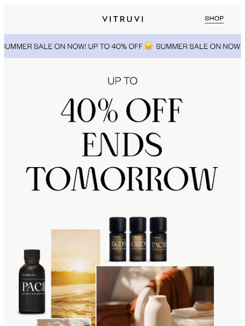 vitruvi newsletter: Summer Sale Is Melting Away… 🥵