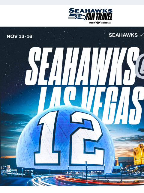 seahawksemail newsletter: The 12s Vegas Takeover: Nov 13-16