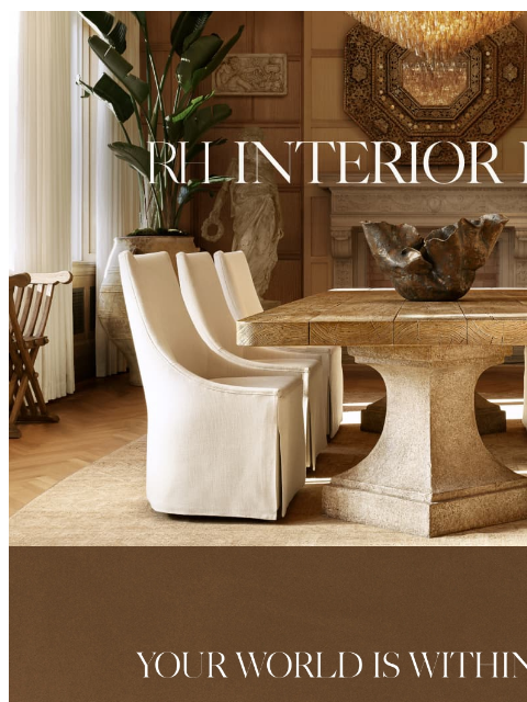 rh newsletter: Introducing New & Exclusive Design Services, Compl...