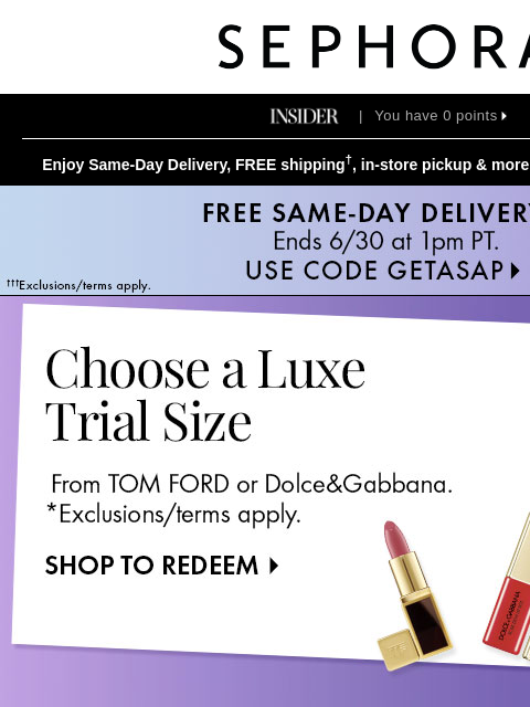 sephora newsletter: ▶ We’re treating you to something new