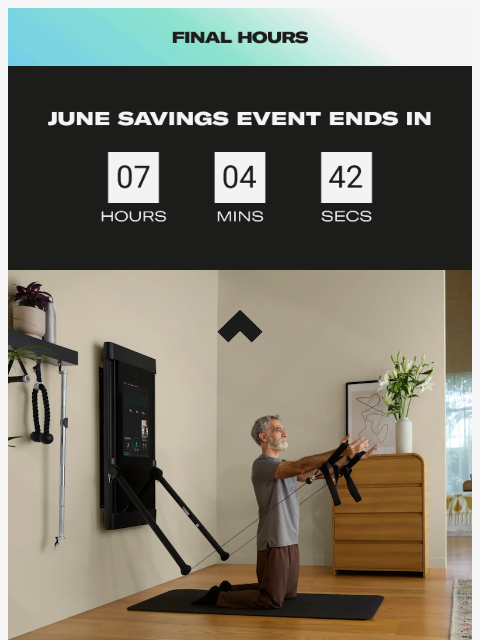 tonal newsletter: Final hours: 20% off Tonal 2 ends midnight