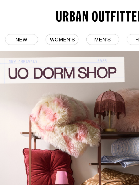 urbanoutfitters newsletter: Make yourself at (UO) home on campus