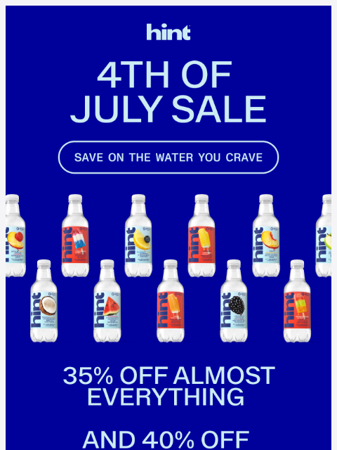 drinkhint newsletter: Our 4th of July sale just popped off 🎇