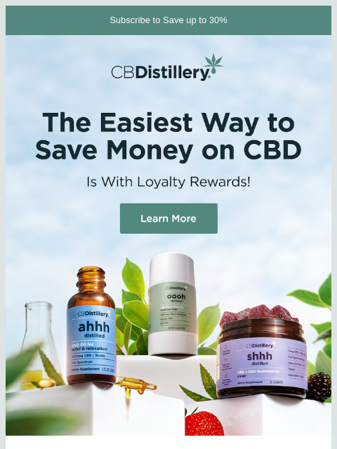 thecbdistillery newsletter: What's the easiest way to save money on CBD?