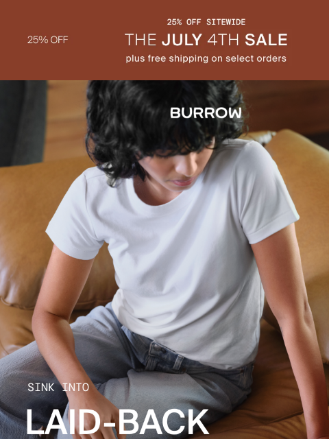 burrow newsletter: Elevate your everyday with leather furniture.