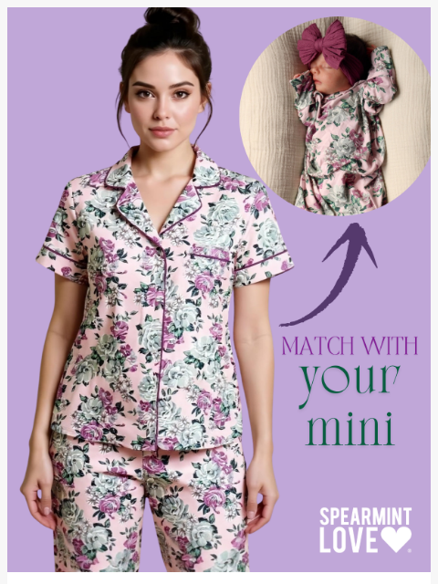 spearmintlove newsletter: 💐 Matching florals for you & your mini