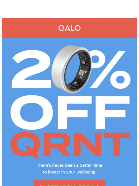 qalo newsletter: QRNT is on SALE