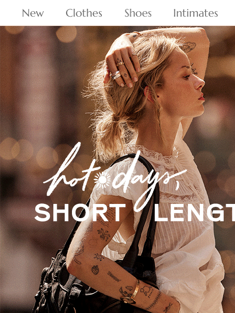 freepeople newsletter: New collection for hot days 🧡