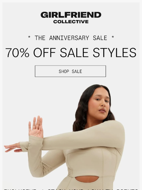 girlfriend newsletter: Shop 70% Off Sale Styles
