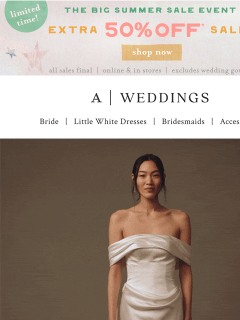 anthropologie newsletter: EXTRA 50% Off Sale? I do, I do, I do...!