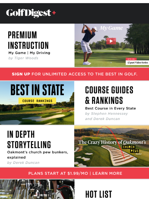 golfdigest newsletter: Enjoying Golf Digest?