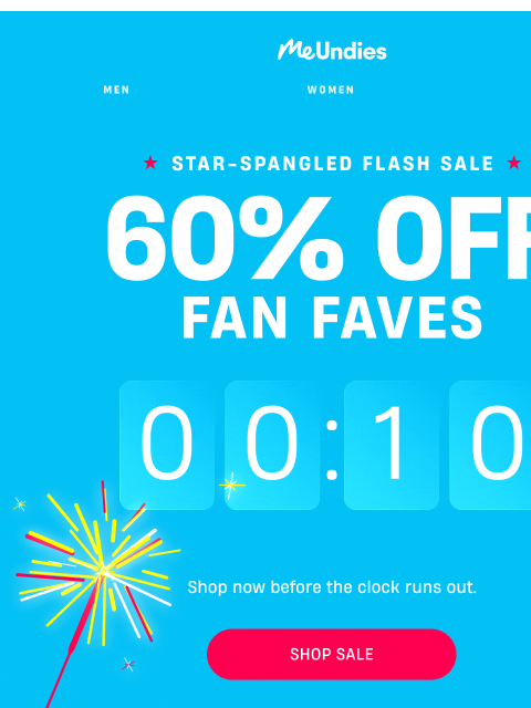 meundies newsletter: Final Hours: Flash Sale 🔥