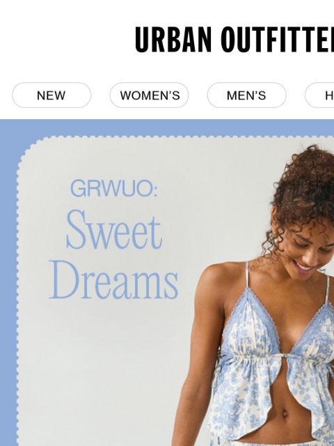 urbanoutfitters newsletter: ☁️ matching PJs, bedding & more ☁️