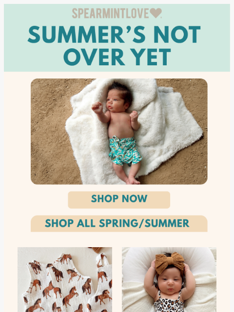 spearmintlove newsletter: Summer’s Not Over Yet 🌞 Shop Our Warm-Weather Fav...