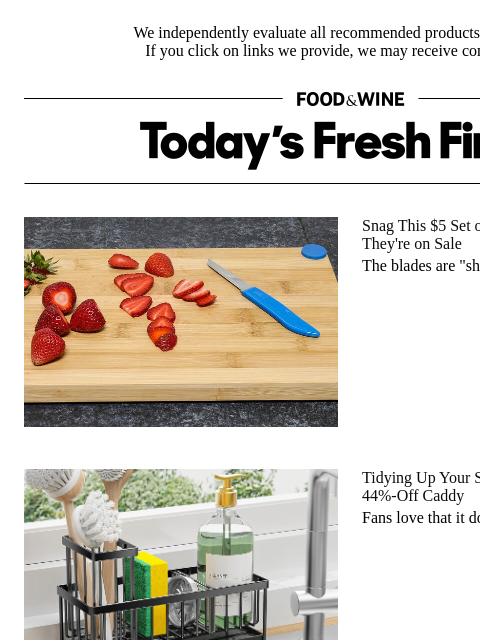 foodandwine newsletter: Banish Clutter From Your Sink With Help from This ...