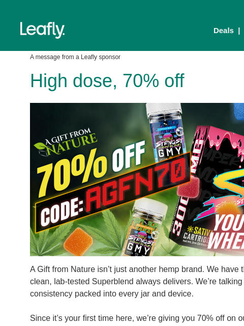 leafly newsletter: Gummies that hit hard 🍃