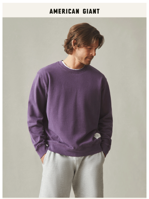 american-giant newsletter: The Relaxed Crew In New Colors