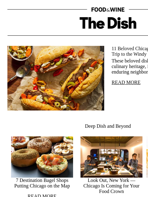 foodandwine newsletter: 11 Beloved Chicago Recipes That Taste Like a Trip ...