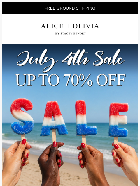 aliceandolivia newsletter: The July 4th FLASH Sale 💥🌭