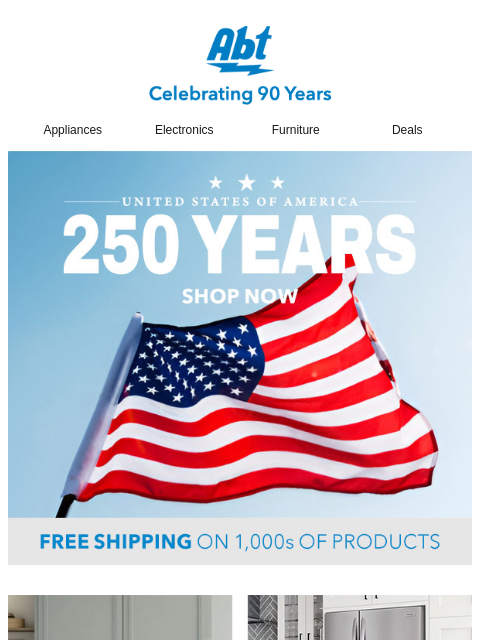 abt newsletter: 4th of July Savings Start Now