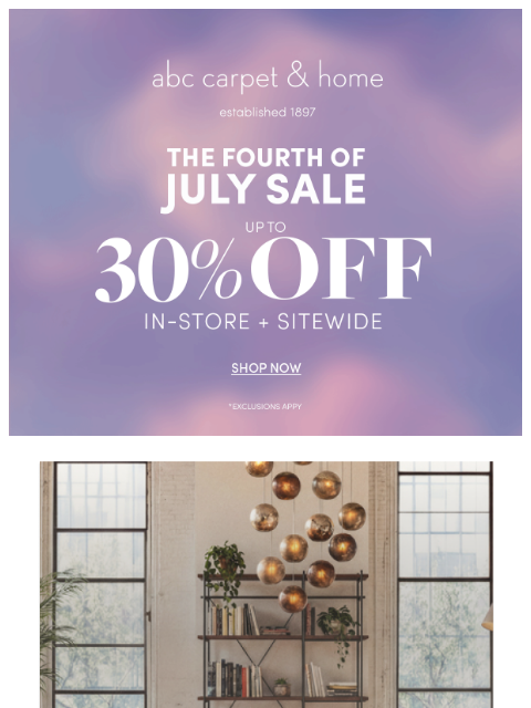 abchome newsletter: Made in the USA: Furniture Favorites