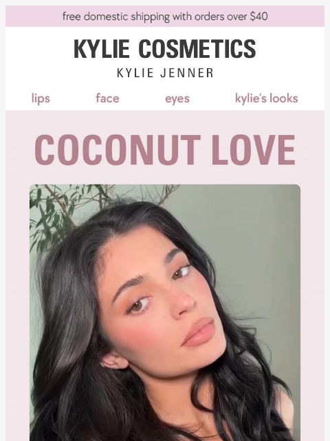 kyliecosmetics newsletter: coconut season 🥥